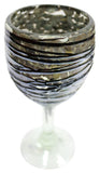 Wine Glass – Metallic Swirl