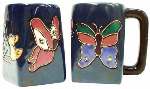 12 oz. Mara Mug – Butterflies Teal