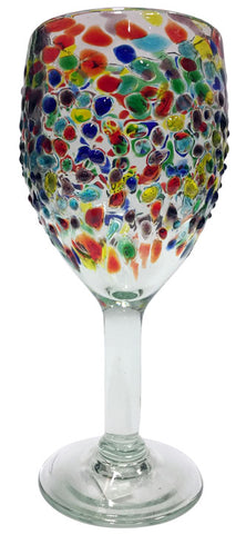 Wine Glass – Multi-Colour 3D Spots