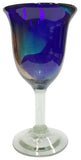 Water Goblet – Blue/Aqua Swirls