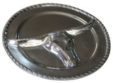 Longhorn Round Divided Serving Tray