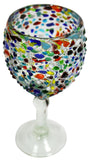 Wine Glass – Multi Colour Pebbled