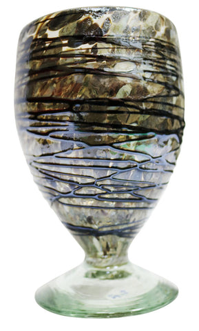 Stemless Wine Glass/Sangria Glass – Beige Swirl